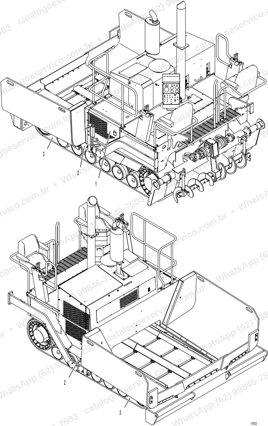 Manual de serviço Volvo PF4410: ilustração técnica 2
