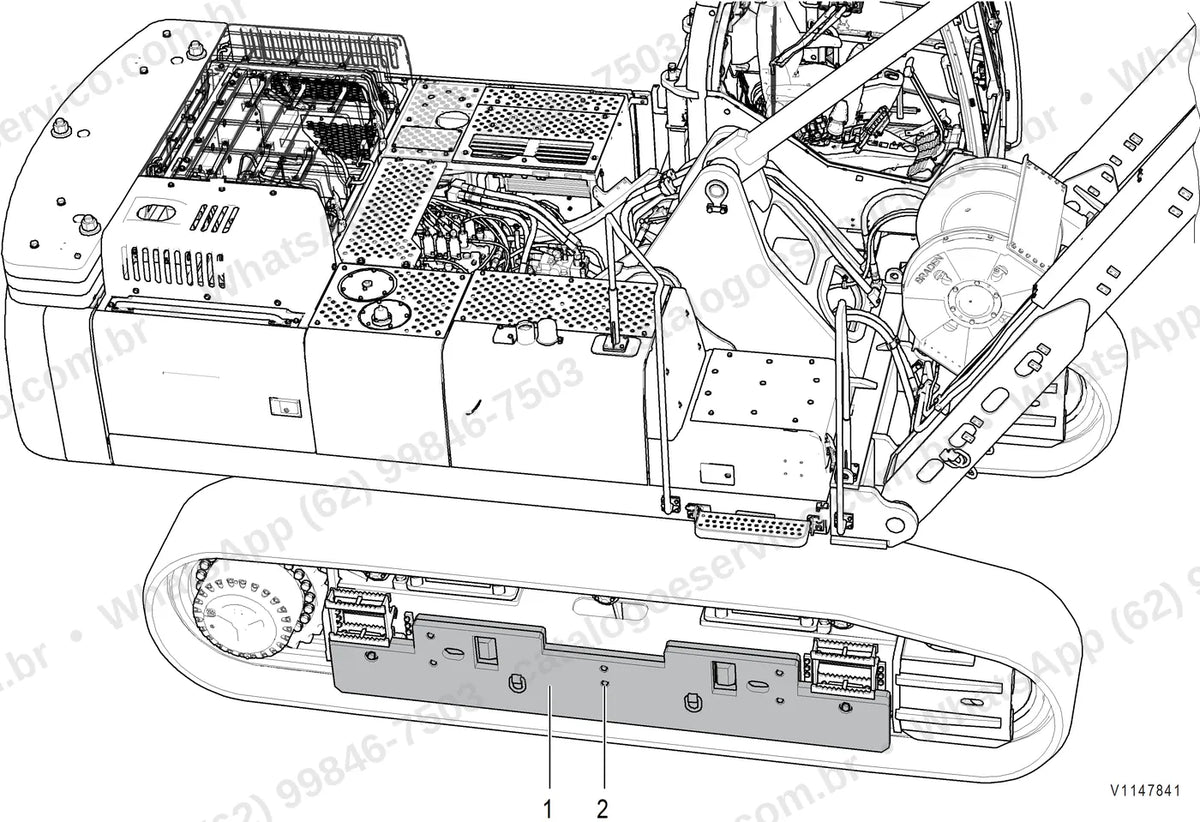 Manual de serviço Volvo PL4809D: ilustração técnica 3