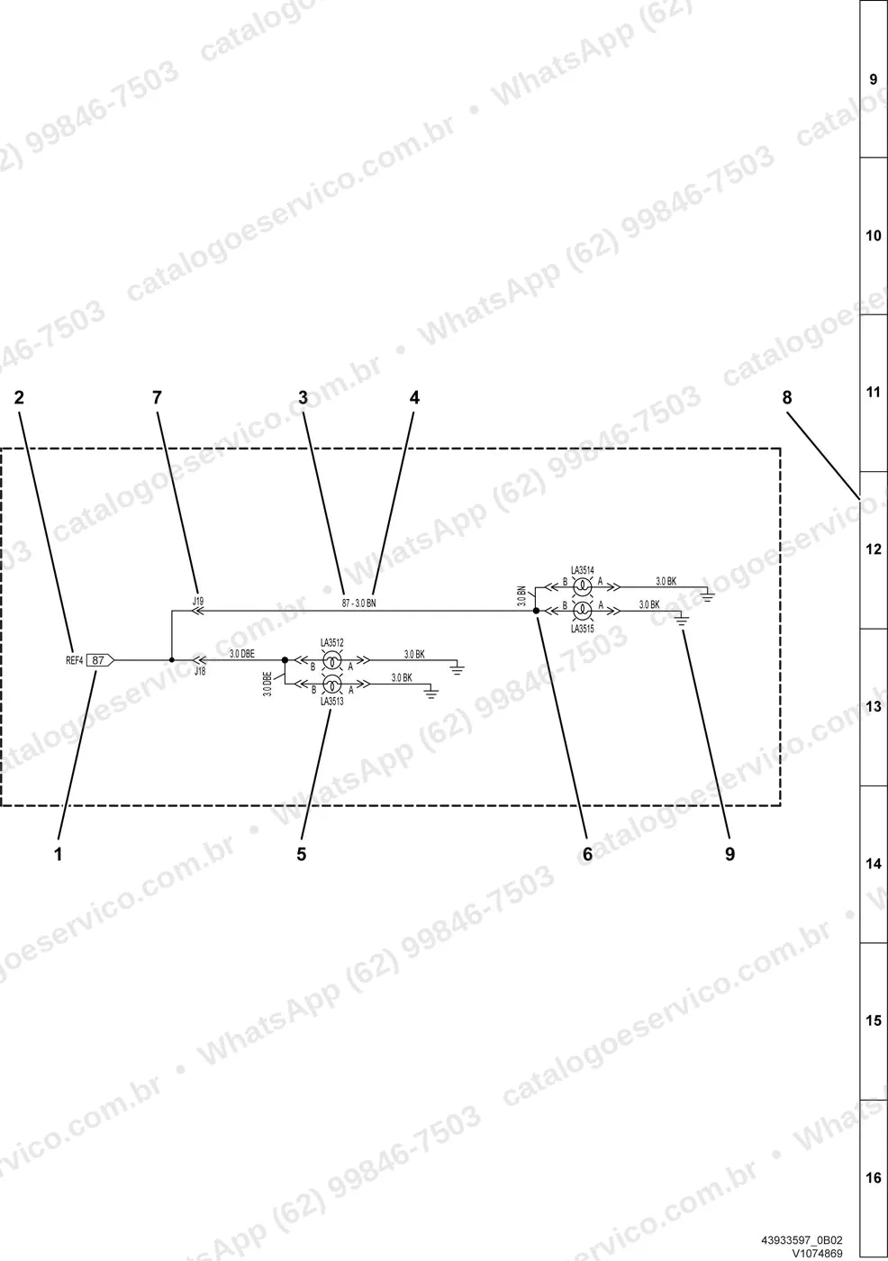 Manual de serviço Volvo PT125: ilustração técnica 2