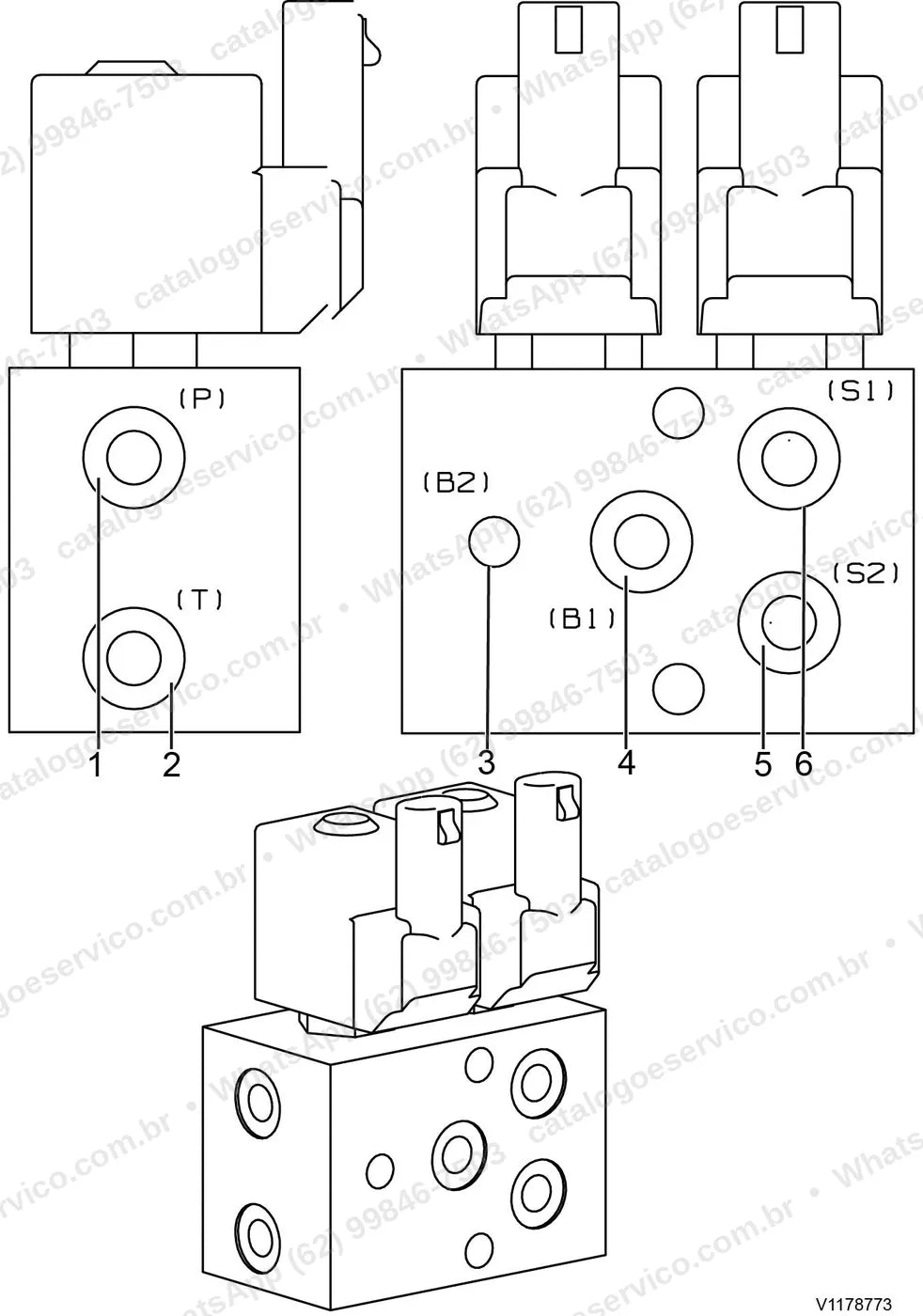 Manual de serviço Volvo PT125C2: ilustração técnica 3