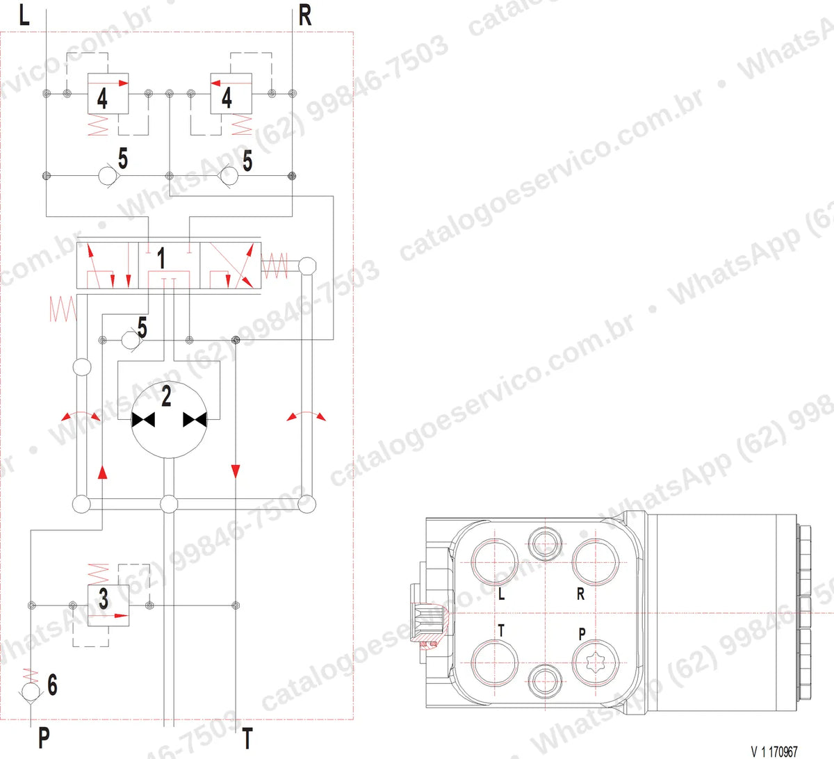 Manual de serviço Volvo PT220D: ilustração técnica 3
