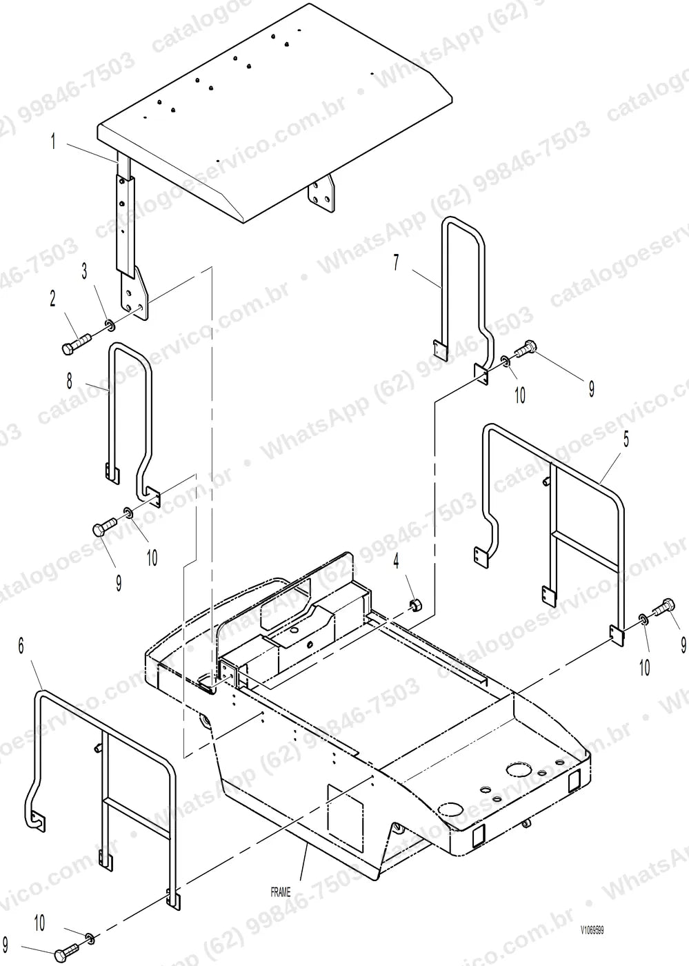 Manual de serviço Volvo PT220RH: ilustração técnica 1