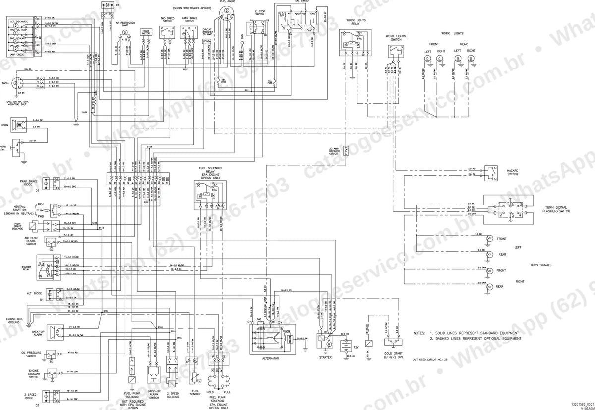 Manual de serviço Volvo SD100C: ilustração técnica 1
