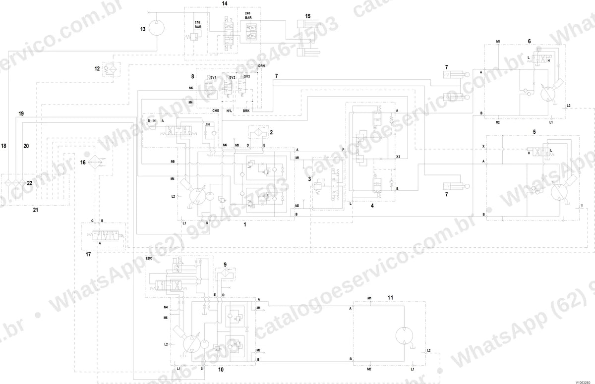 Manual de serviço Volvo SD100D: ilustração técnica 2