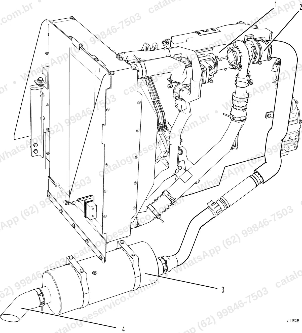 Manual de serviço Volvo SD110B e SD110B A: ilustração técnica 4