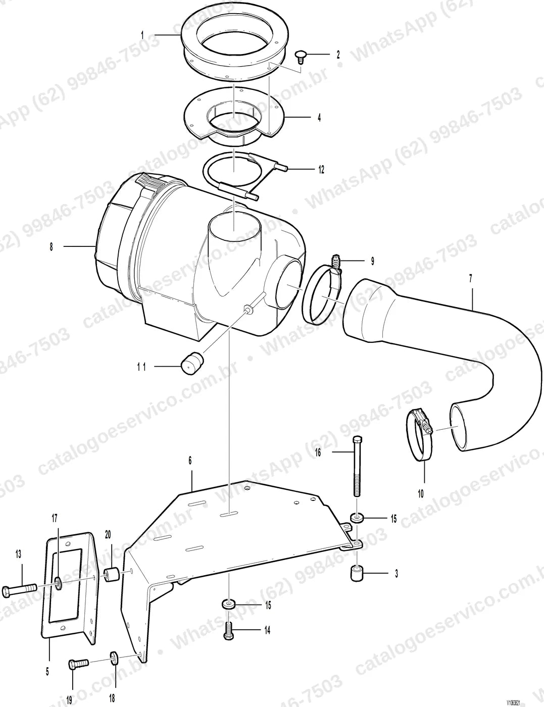 Manual de serviço Volvo SD116DX: ilustração técnica 4