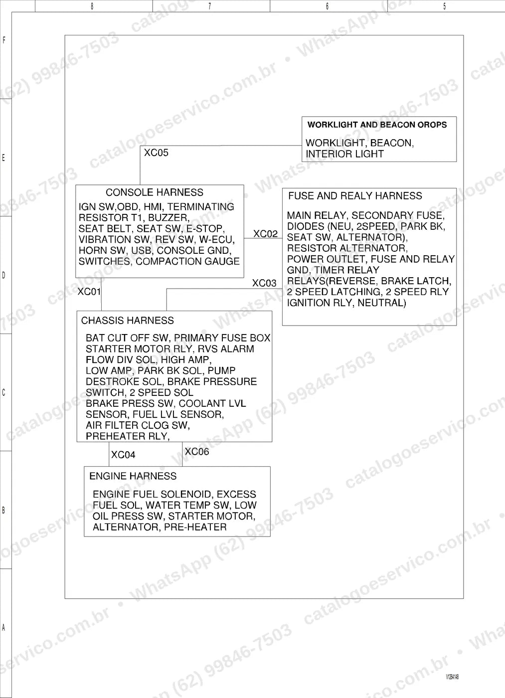 Manual de serviço Volvo SD120C: ilustração técnica 1