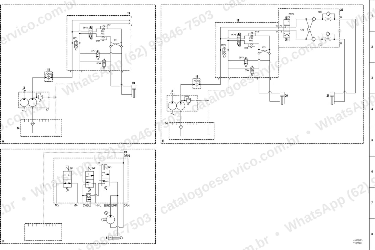 Manual de serviço Volvo SD45F: ilustração técnica 2