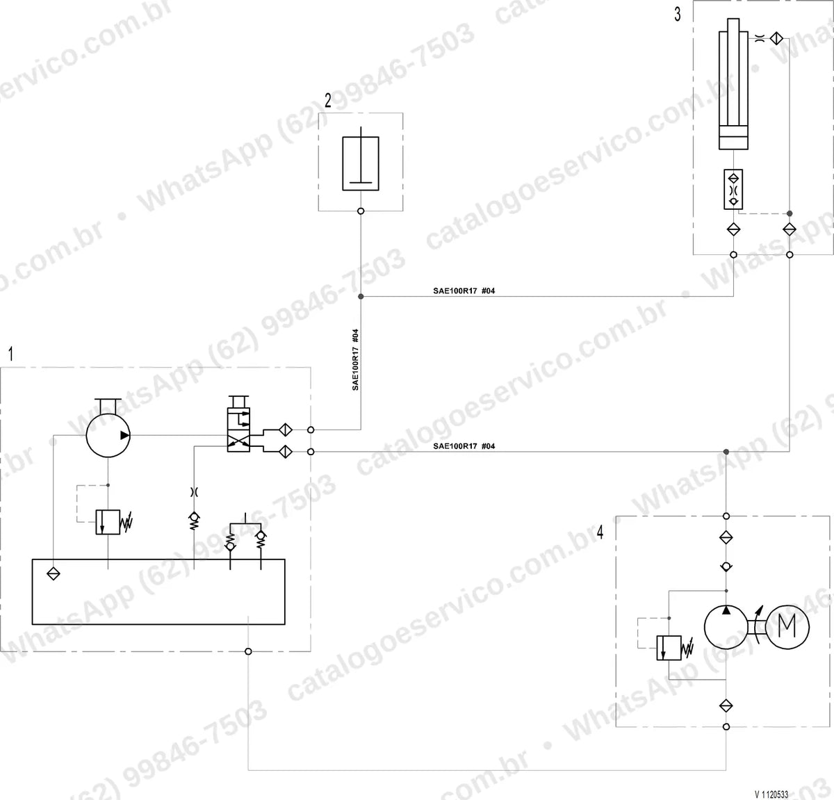 Manual de serviço Volvo SD75: ilustração técnica 3