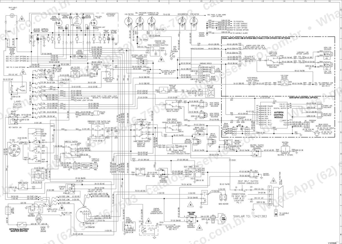 Manual de serviço Volvo SD77DA: ilustração técnica 1