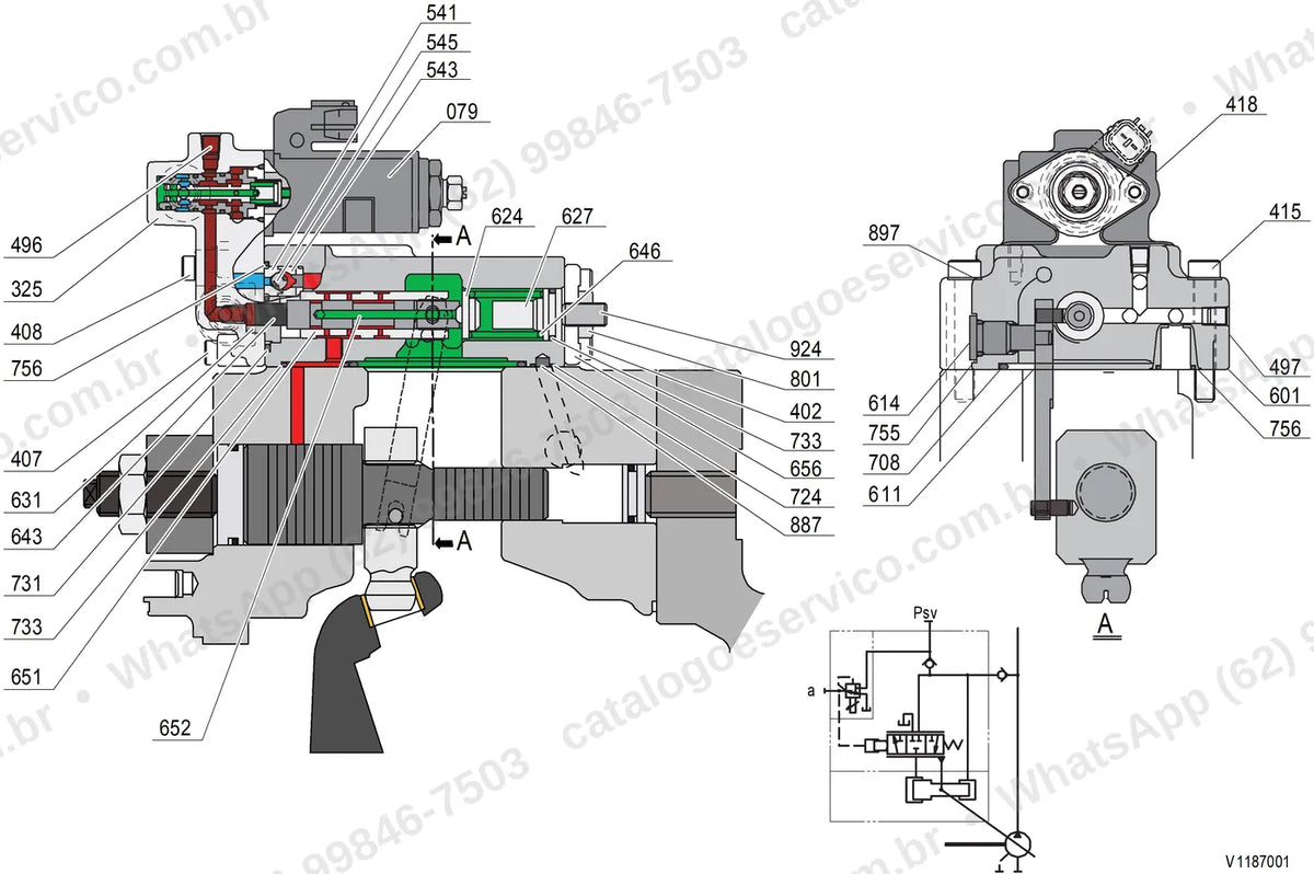Manual de serviço Volvo UEC500E L: ilustração técnica 4