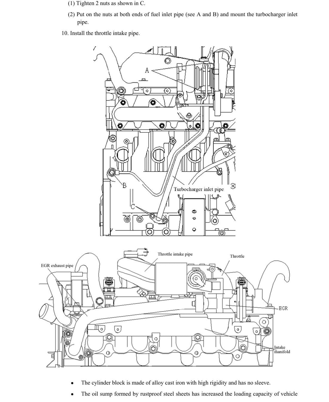 Manual de Serviço Xinchen DK4A - Motor Diesel (Inglês) - página 3