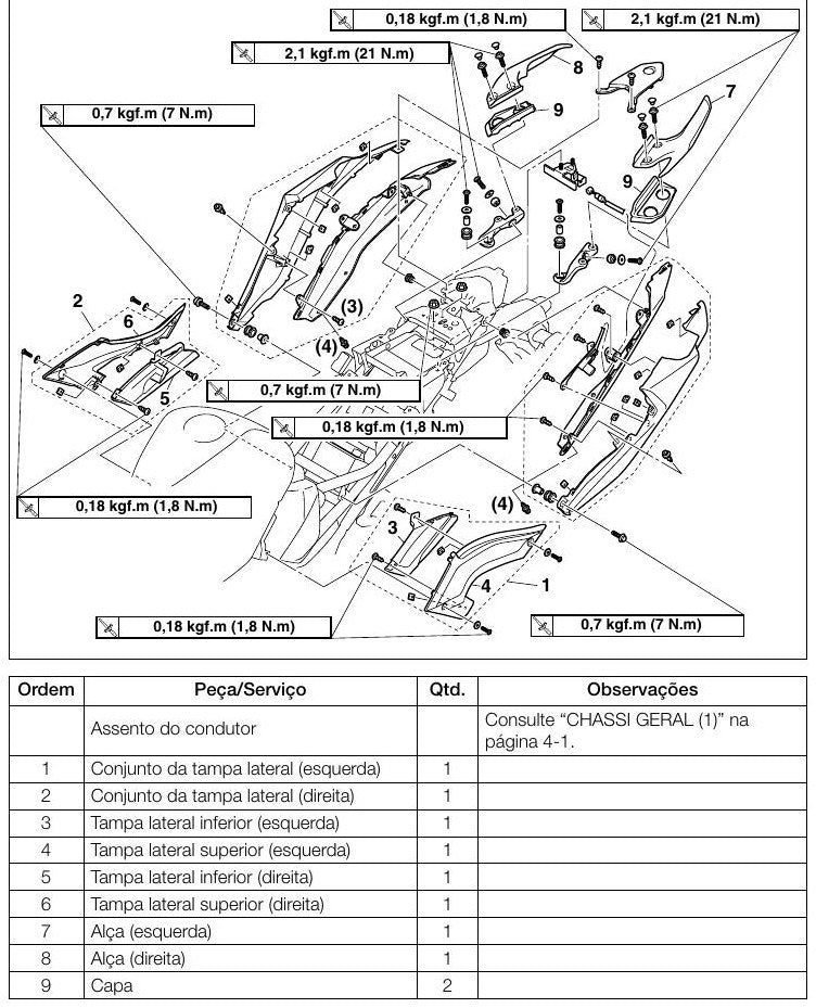 Manual De Serviço Yamaha Mt 03 Abs 2017/2018 - diagrama 1