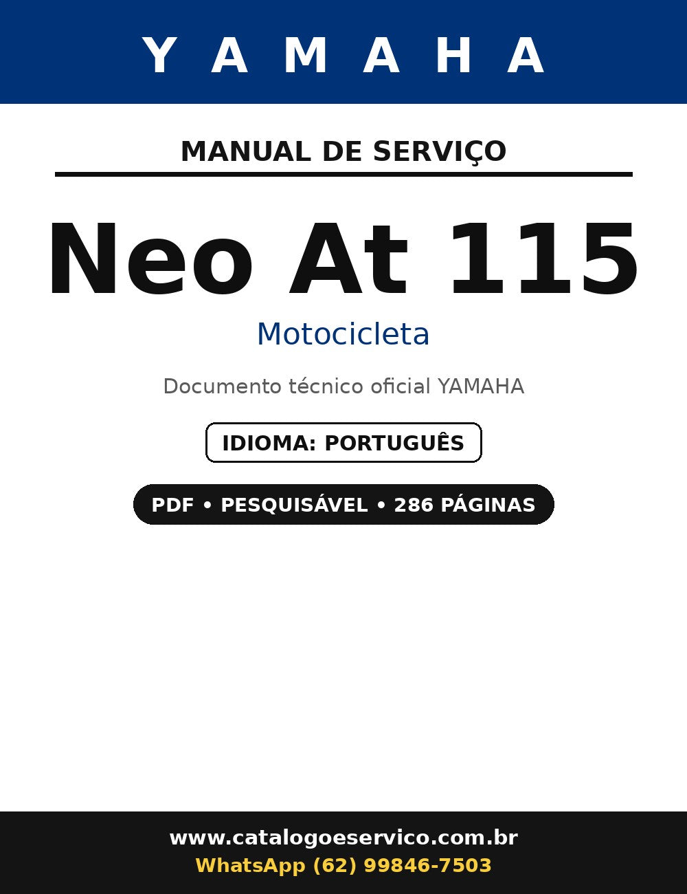 Manual De Serviço Yamaha Neo At 115