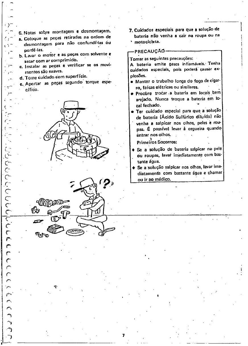 Manual De Serviço Yamaha Rd 135 Z - diagrama 2