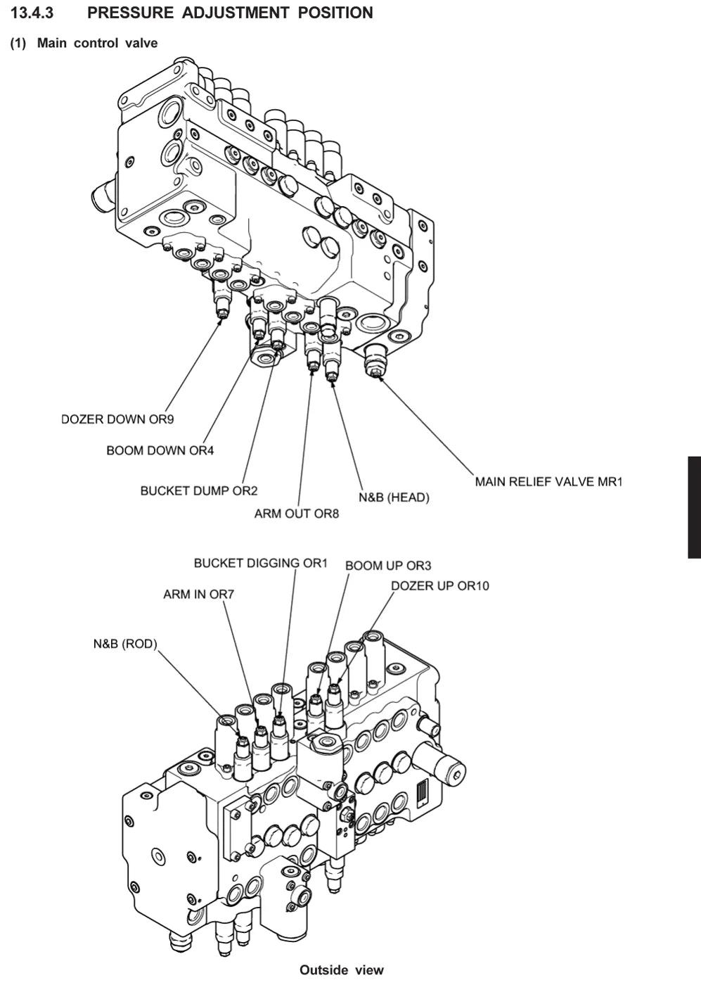 Página do Manual de Serviço de Oficina Kobelco SK75-8 com diagrama técnico