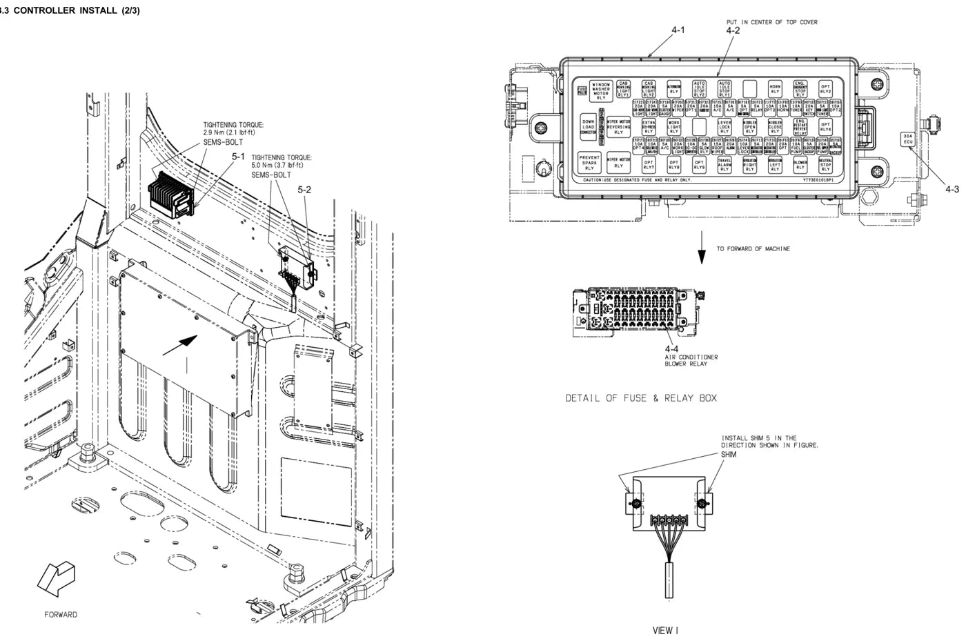 Procedimento de desmontagem ilustrado — Kobelco SK75SR-3E
