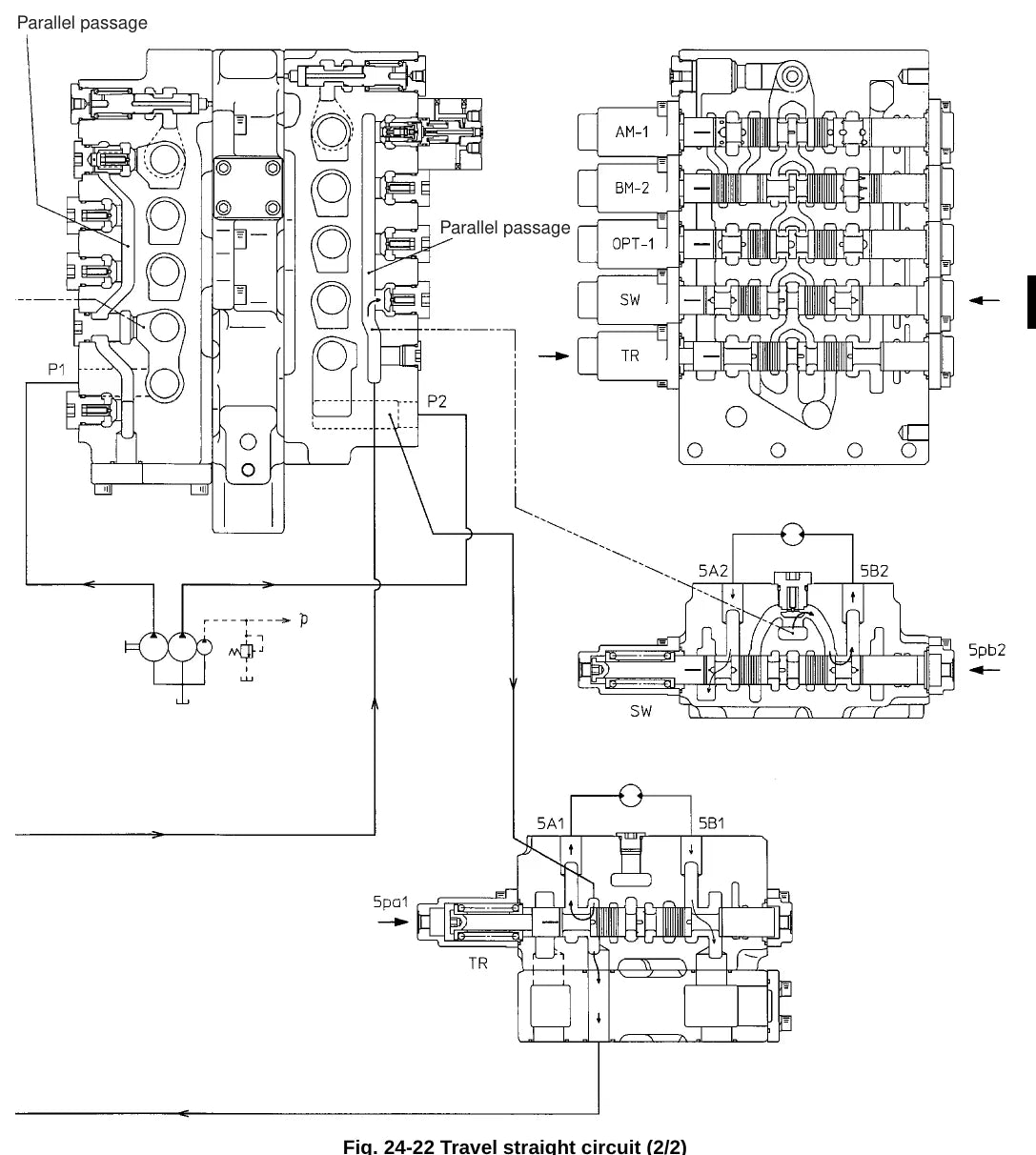 Procedimento de desmontagem ilustrado — Kobelco SK460-8 e SK480LC-8