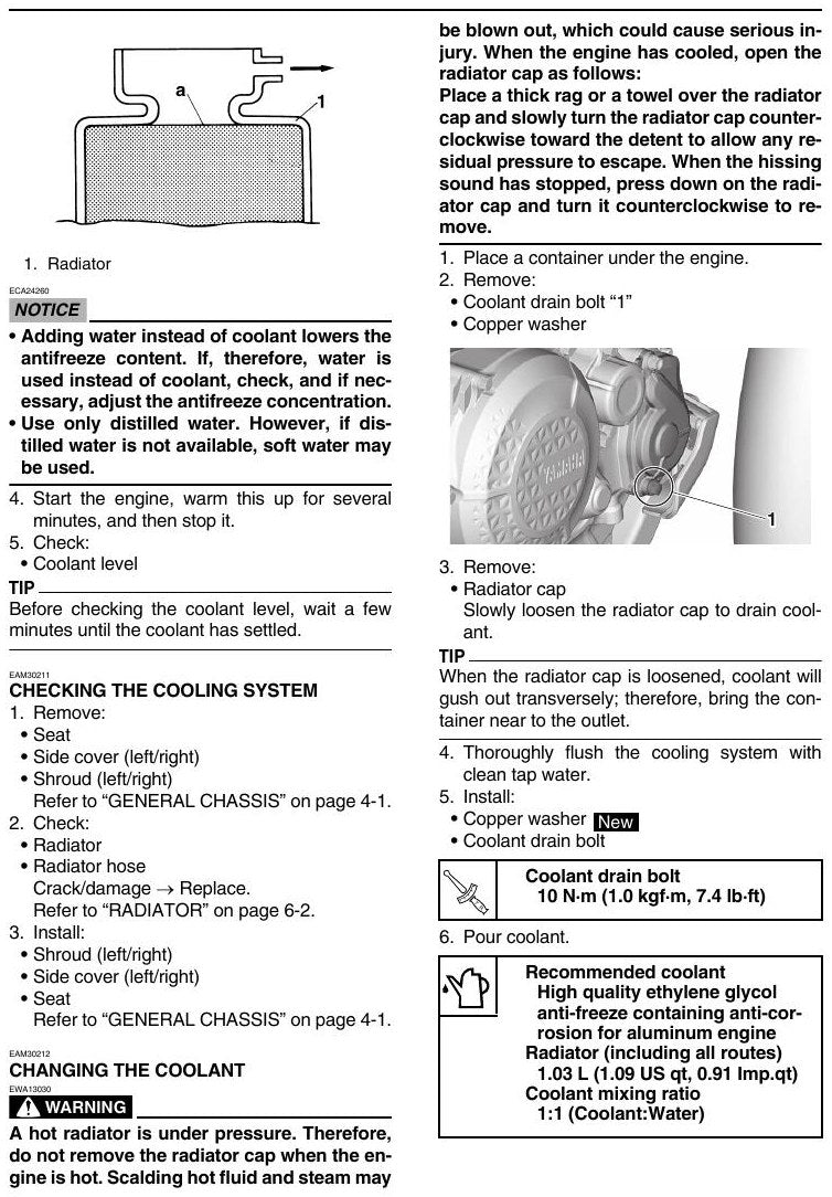 Manual De Serviços De Oficina Yz450f 2023 Yamaha - diagrama 1