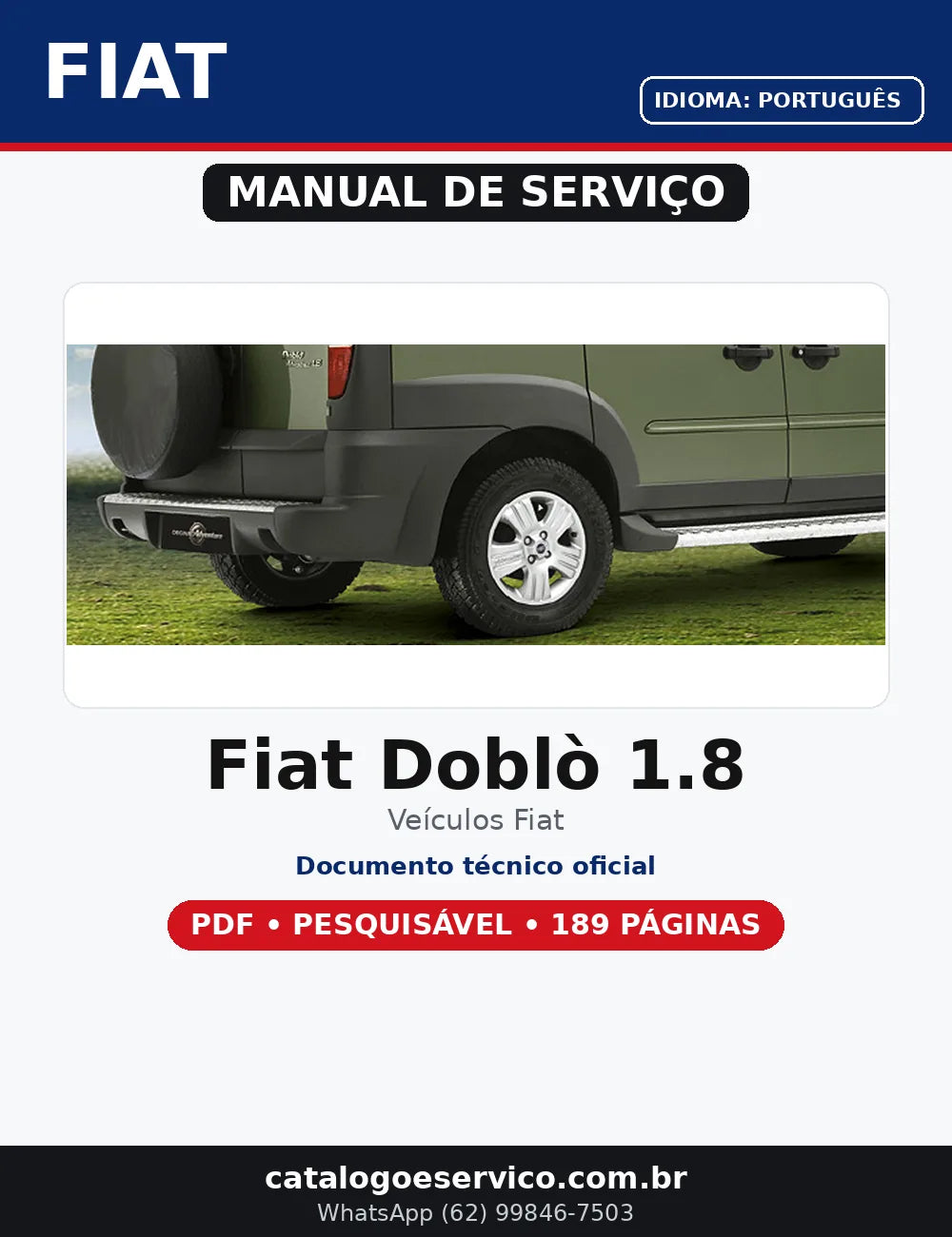 Manual De Serviços Manutenção Fiat Doblo 1.8