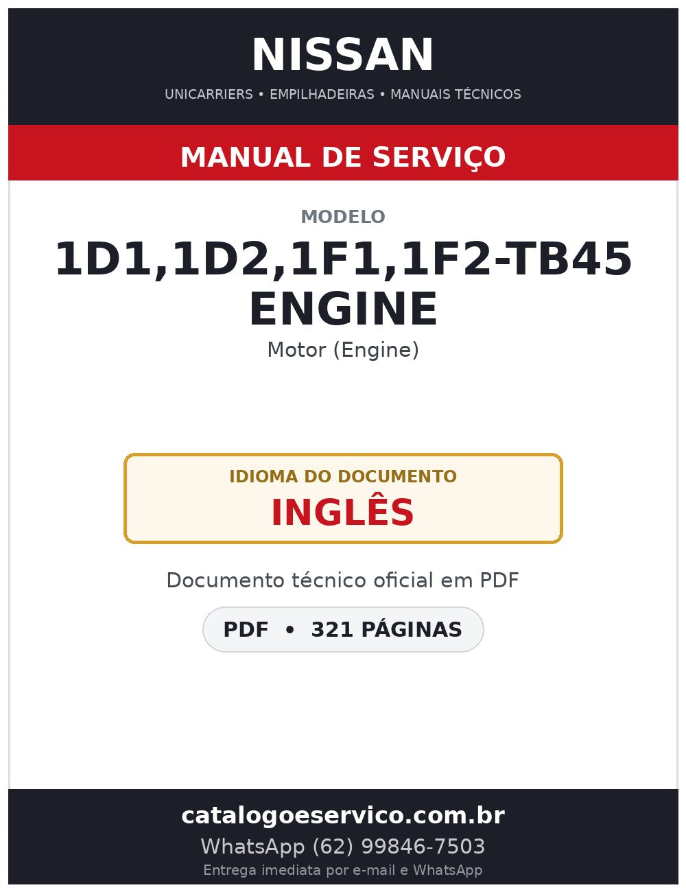 1D1,1D2,1F1,1F2-TB45 Engine - Manual de Serviço Nissan