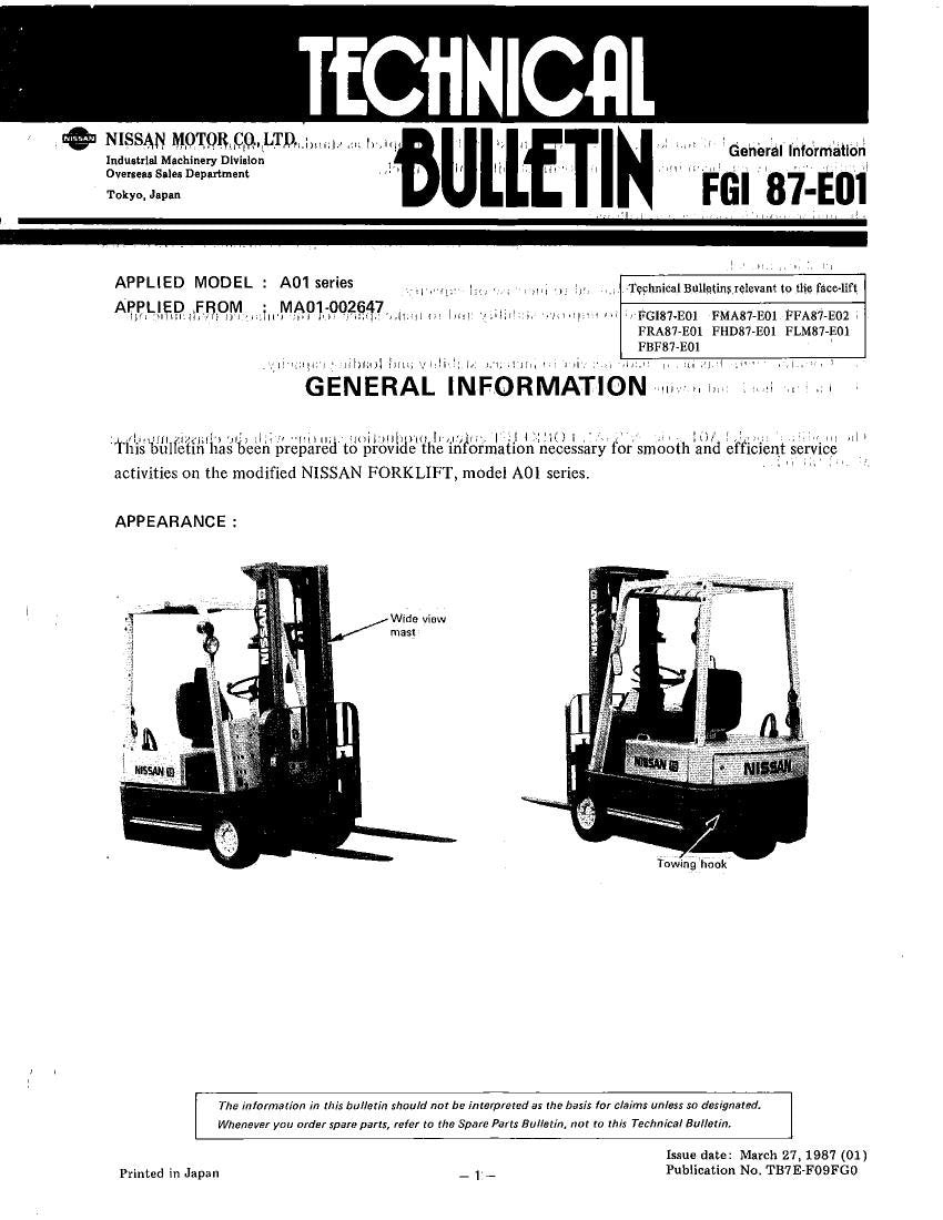 A01 - Manual de Serviço Nissan