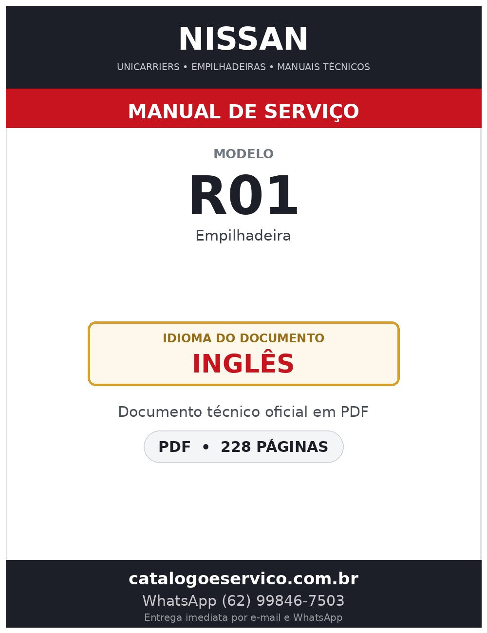 R01 - Manual de Serviço Nissan