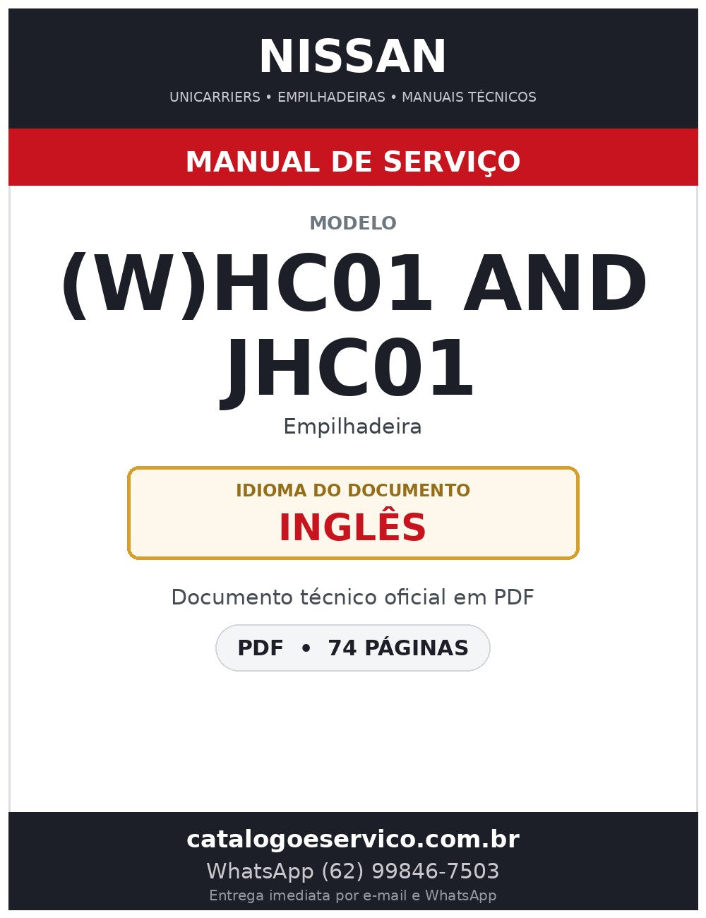 (W)HC01 and JHC01 - Manual de Serviço Nissan
