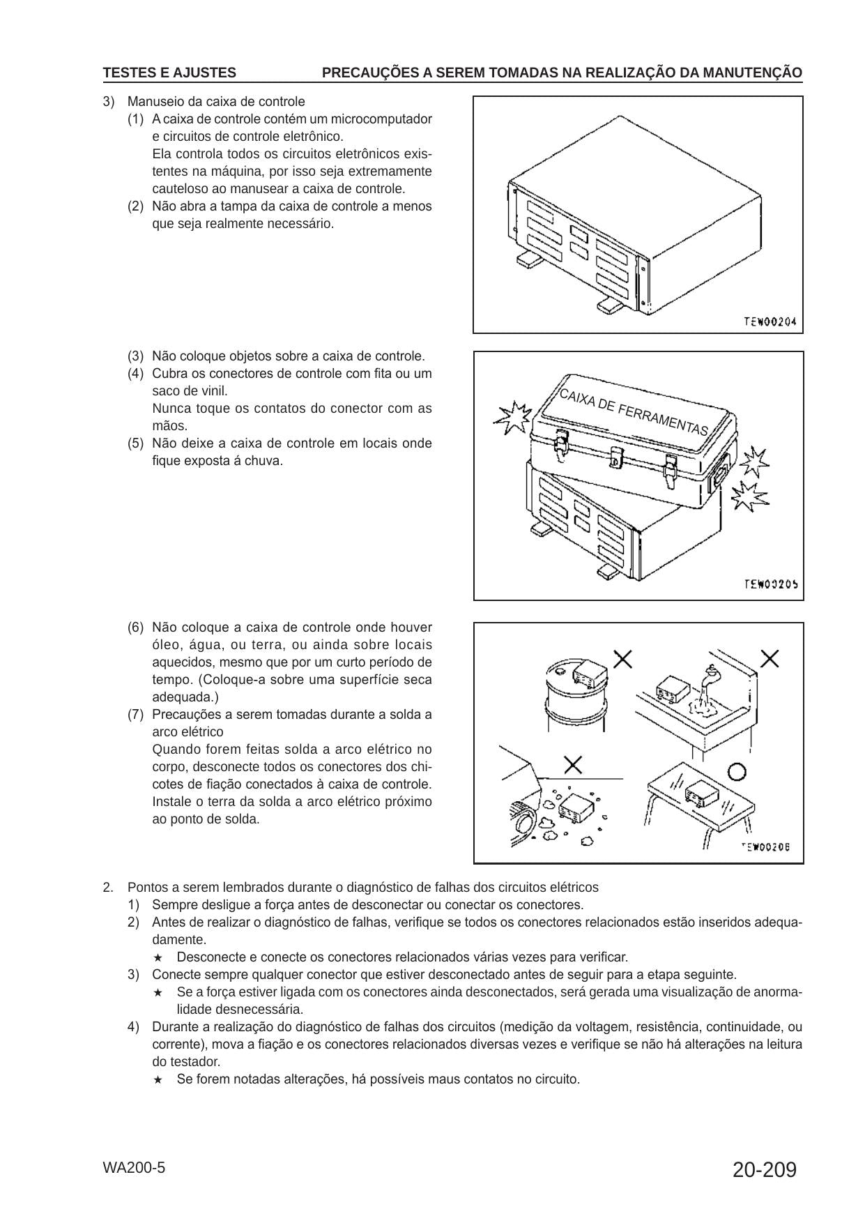 Página do manual - WA200-5