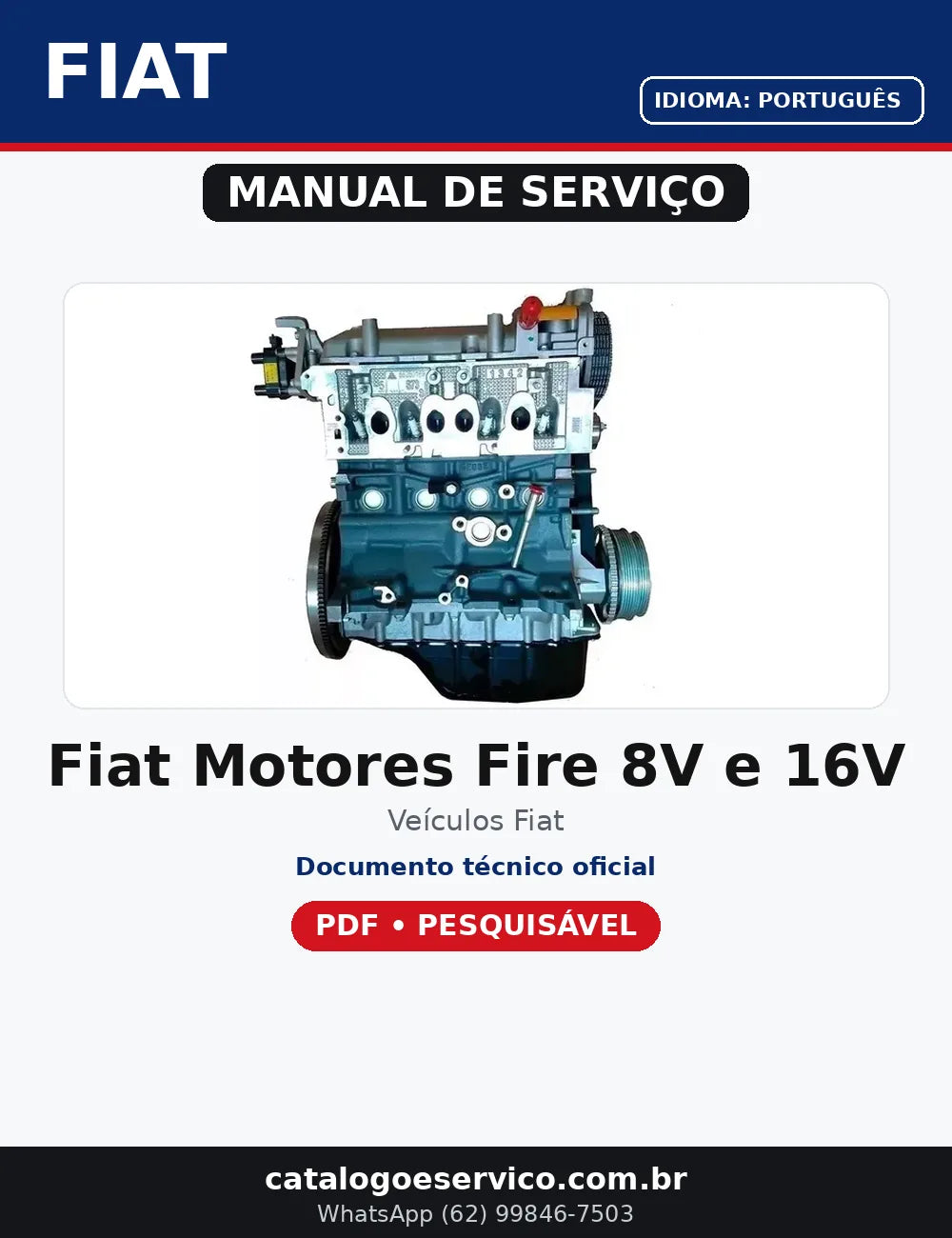 Manual De Serviços Reparação Fiat Motores Fire 8v E 16v P