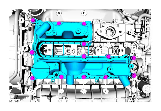FORD Fusion 2013/2014 — detalhe do procedimento — página interna do manual de oficina