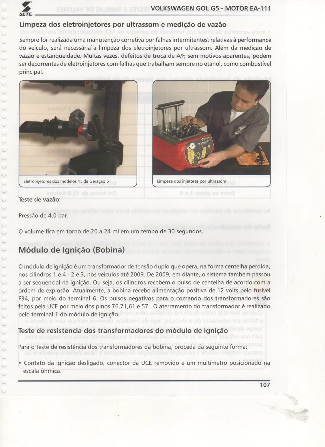 Página interna 3 — Manual de Serviço Volkswagen Gol G5 1.0 e 1.6