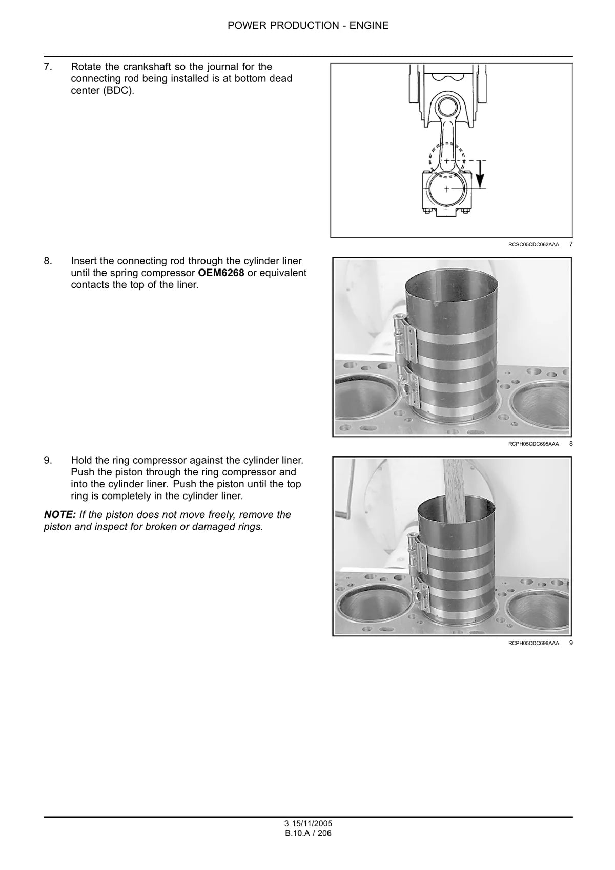 Case Motor 6TAA 8304 , 6TAA 9004 — motor, figura técnica 3