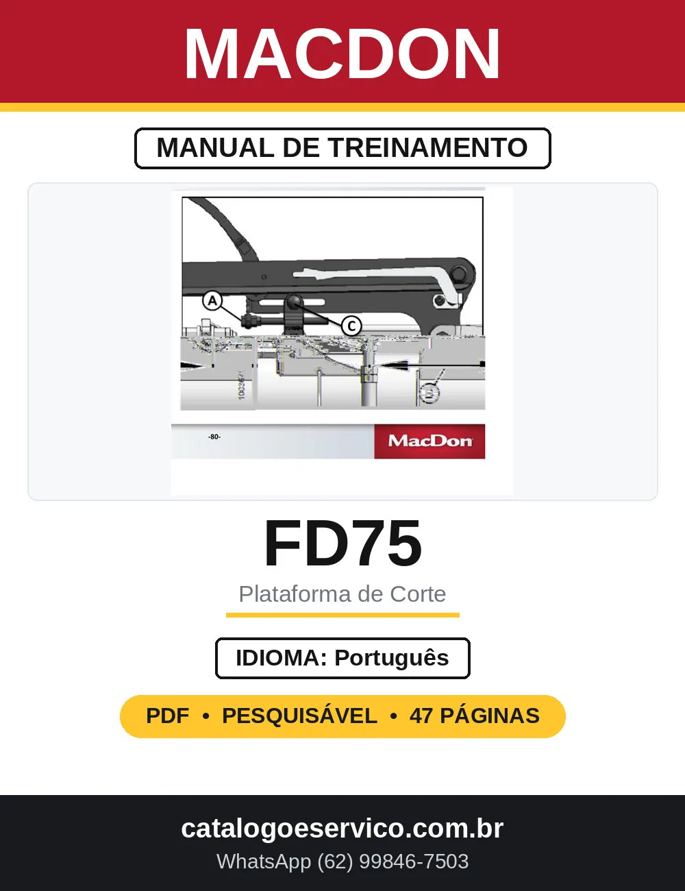 Manual de Treinamento MacDon FD75 FlexDraper — capa