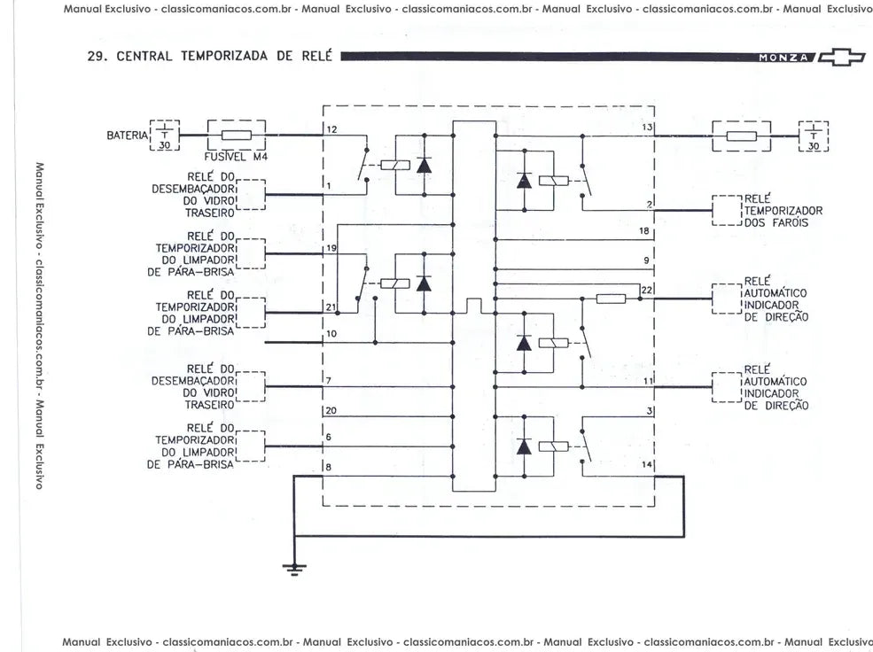 Página interna 3 — Esquema Elétrico Chevrolet Monza