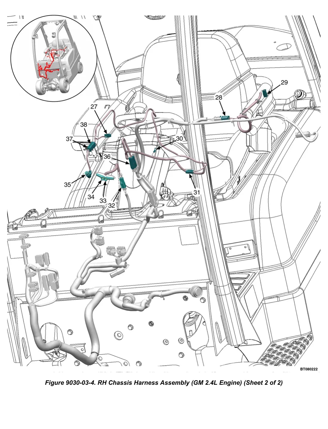 Página interna do Manual de Diagnóstico Yale GLC20-35VX, GC/GLC040-070VX — diagrama técnico 1