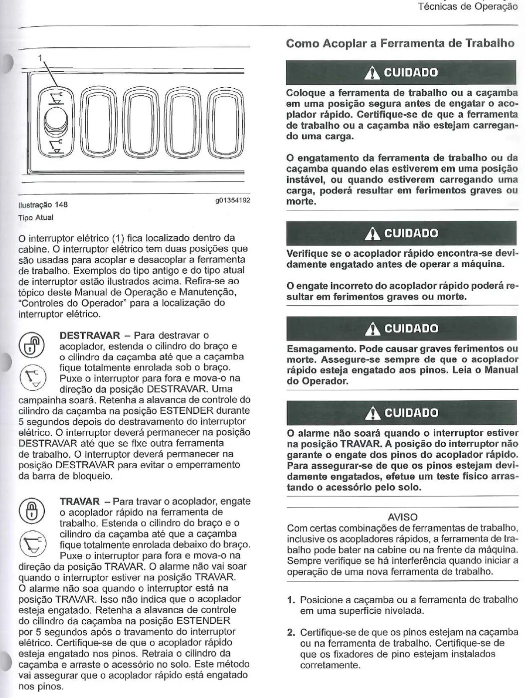 Manual do Operador Caterpillar 308D CR — página interna 1