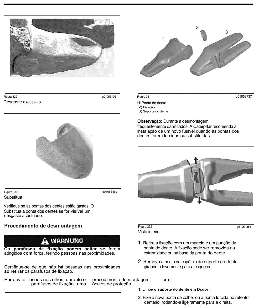 Manual do Operador Caterpillar 316F e 316F L — página interna 2