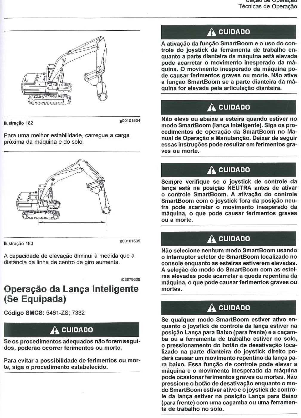 Manual do Operador Caterpillar 324D Escavadeira — página interna 1
