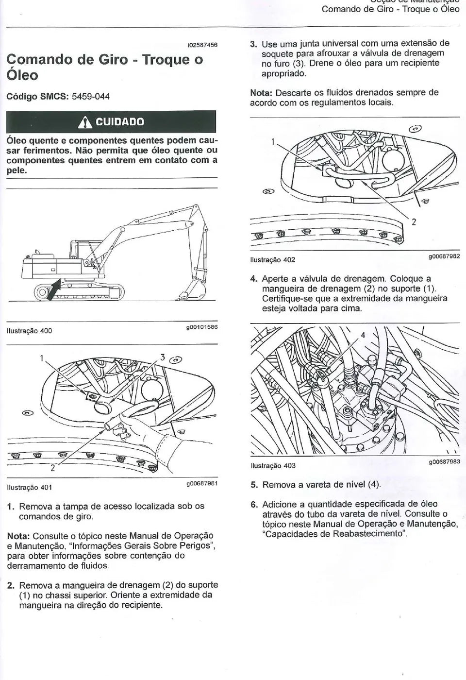 Manual do Operador Caterpillar 324D Escavadeira — página interna 3
