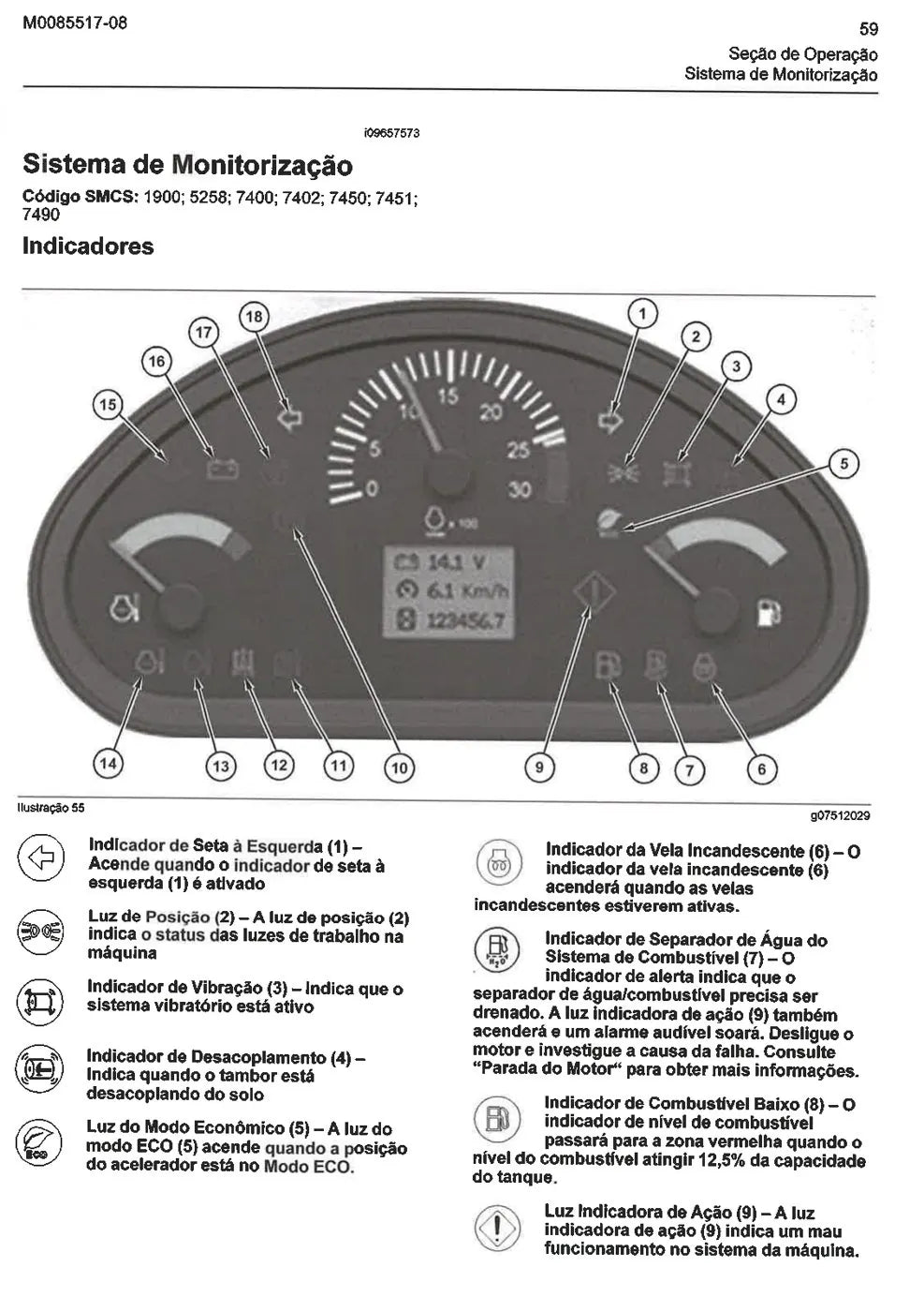 Manual do Operador Caterpillar CP11 GC CP12 GC CS10 GC — página interna 1