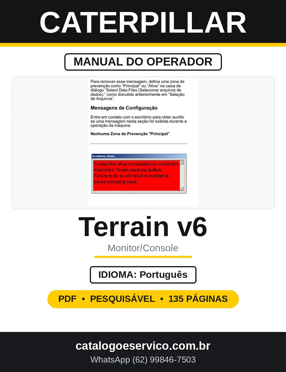 Manual do Operador Cat Terrain v6 — capa