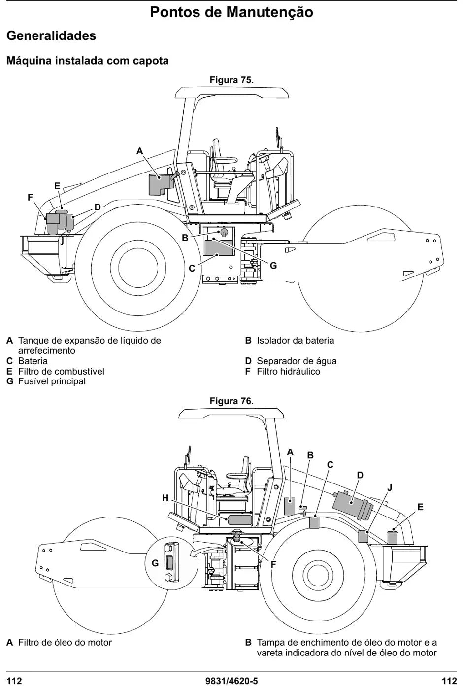 Manual do Operador JCB 116 116D 116DD Rolo Compactador — página interna 2