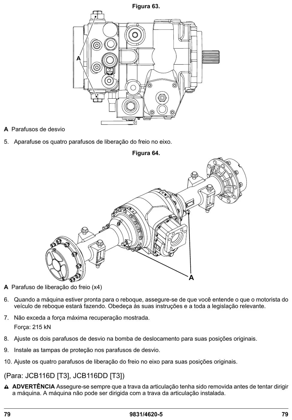 Manual do Operador JCB 116 116D 116DD Rolo Compactador — página interna 3