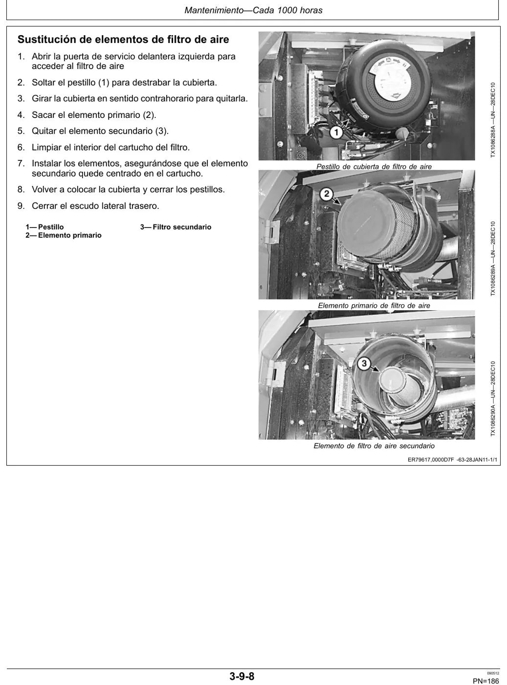 Manual do Operador John Deere 350GLC (em espanhol) — página interna 4