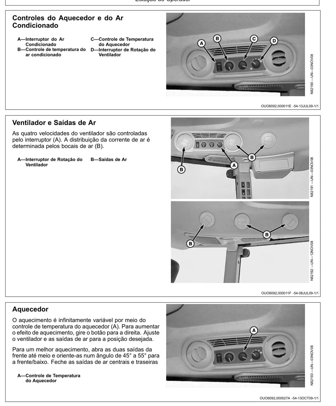 Manual do Operador John Deere 4630 Pulverizador — página interna 3
