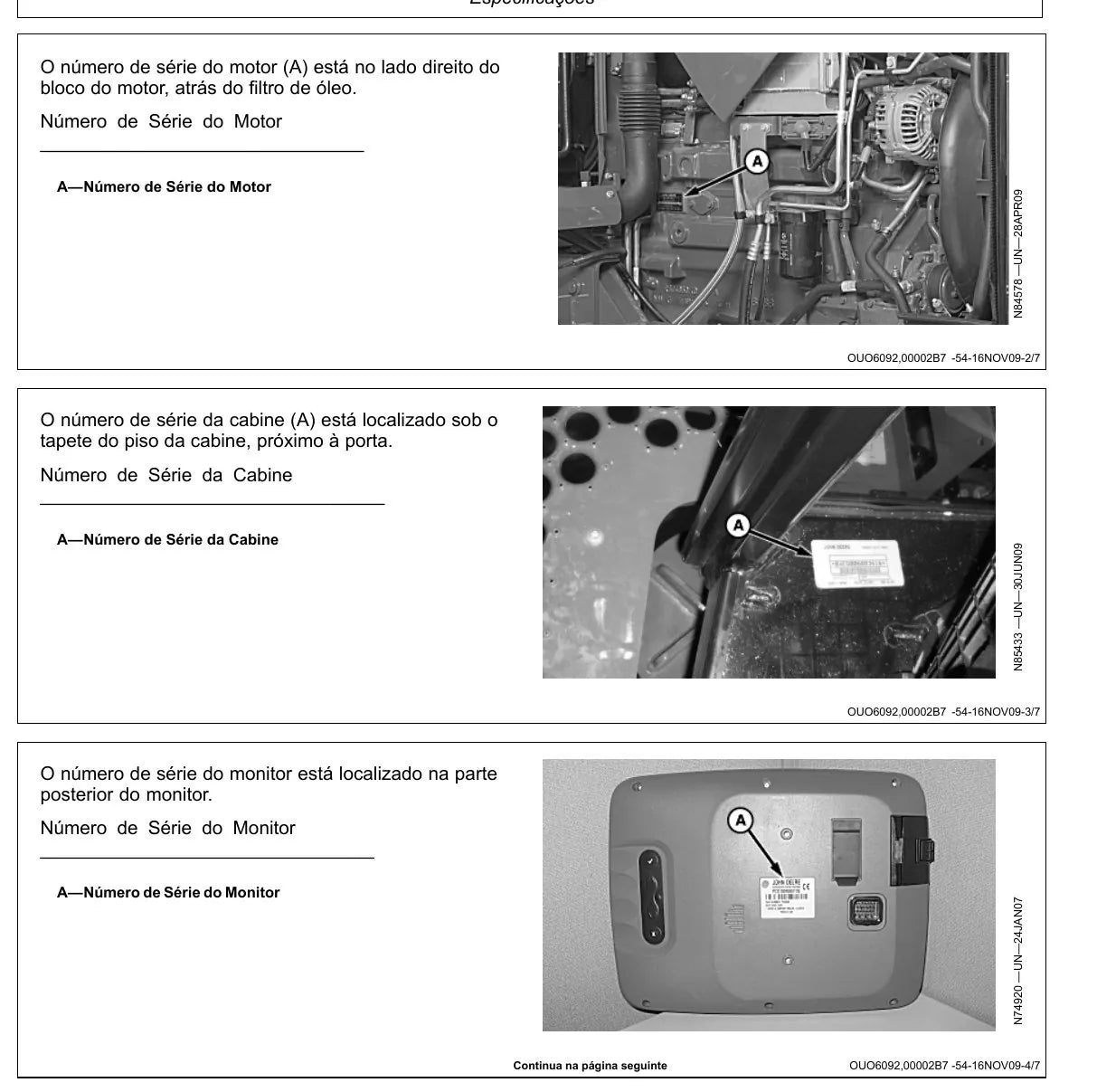 Manual do Operador John Deere 4630 Pulverizador — página interna 4