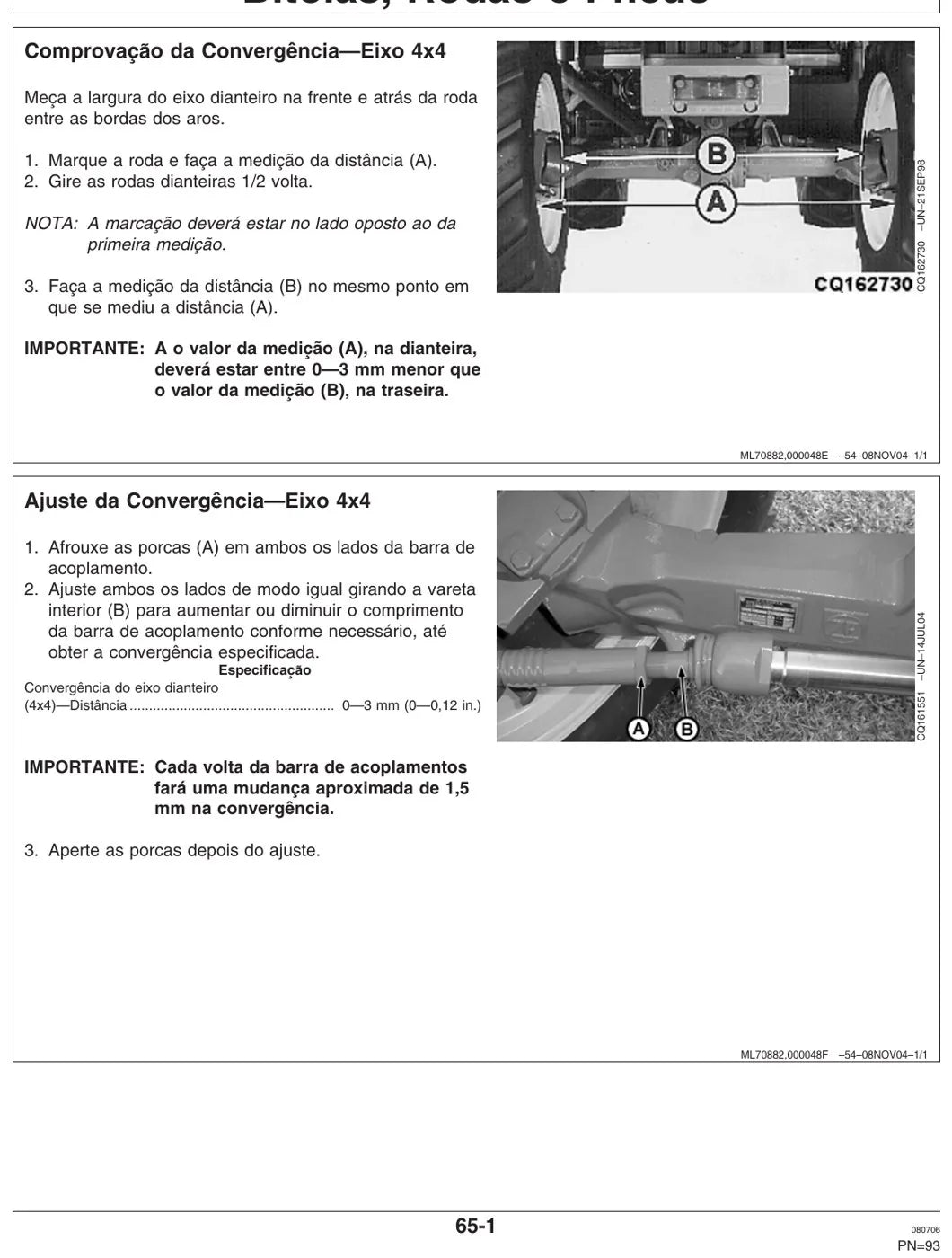 Manual do Operador John Deere 7515 Trator Agrícola — página interna 2