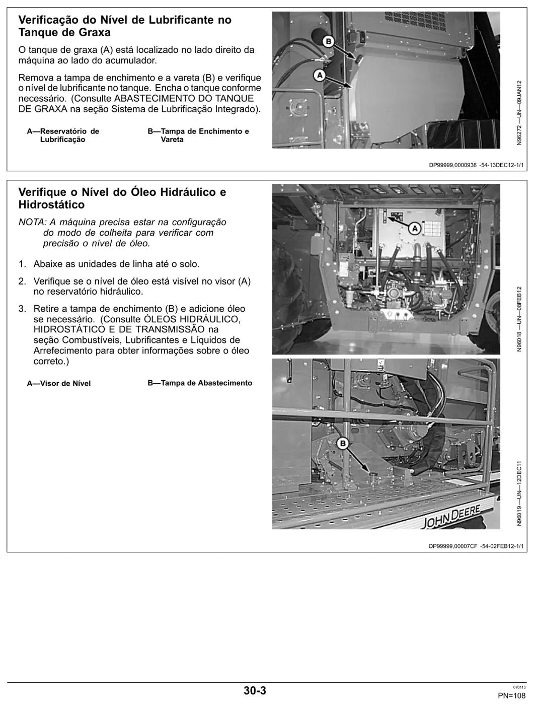 Manual do Operador John Deere 7760 Colhedora de Algodão — página interna 3