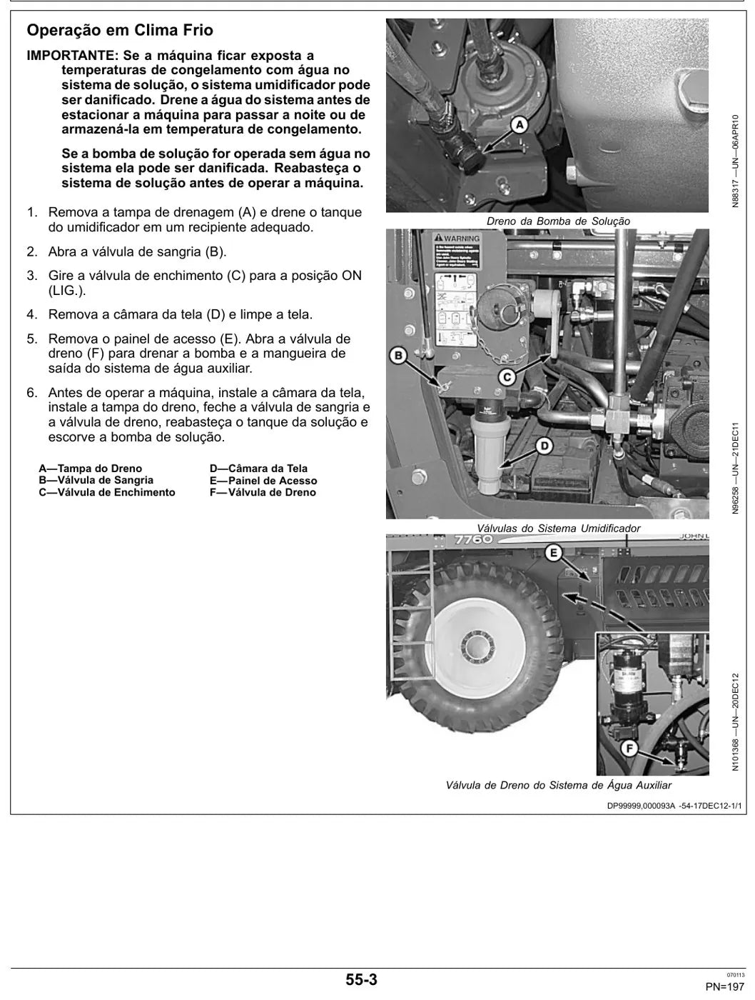 Manual do Operador John Deere 7760 Colhedora de Algodão — página interna 4